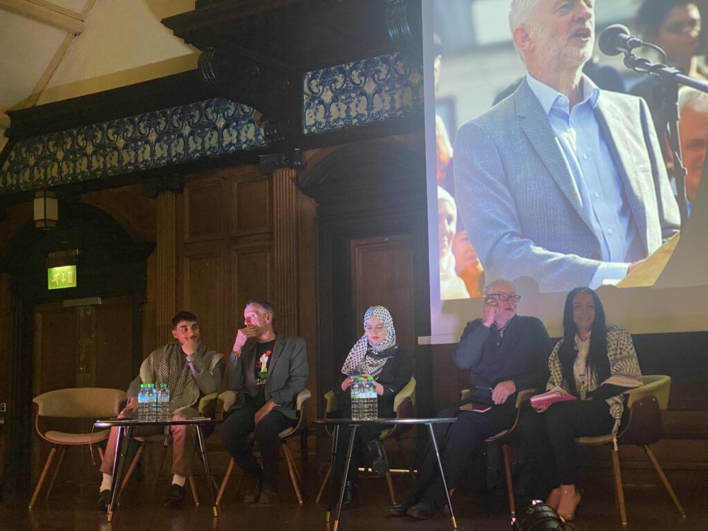 Newcastle's PalesTyne inaugural event, "Hope in Times of Darkness," featured Jeremy Corbyn and speakers addressing the Gaza crisis, calling for a ceasefire, and fostering community solidarity.