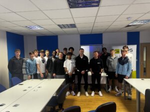 Adam Campbell delivering a session to Sheffield Wednesday academy